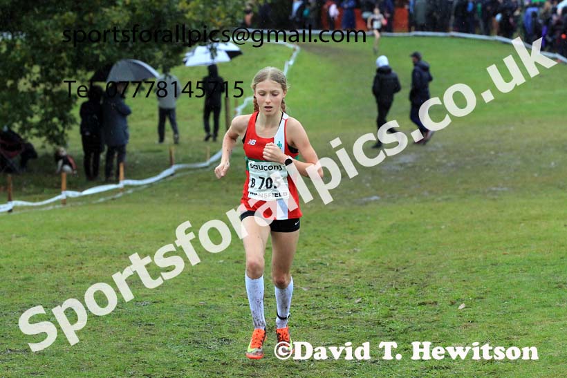 Girls Under-15s 2023 National Cross Country Relays, Berry Hill Park, Mansfield.  Photo: David T. Hewitson/Sports for All Pics